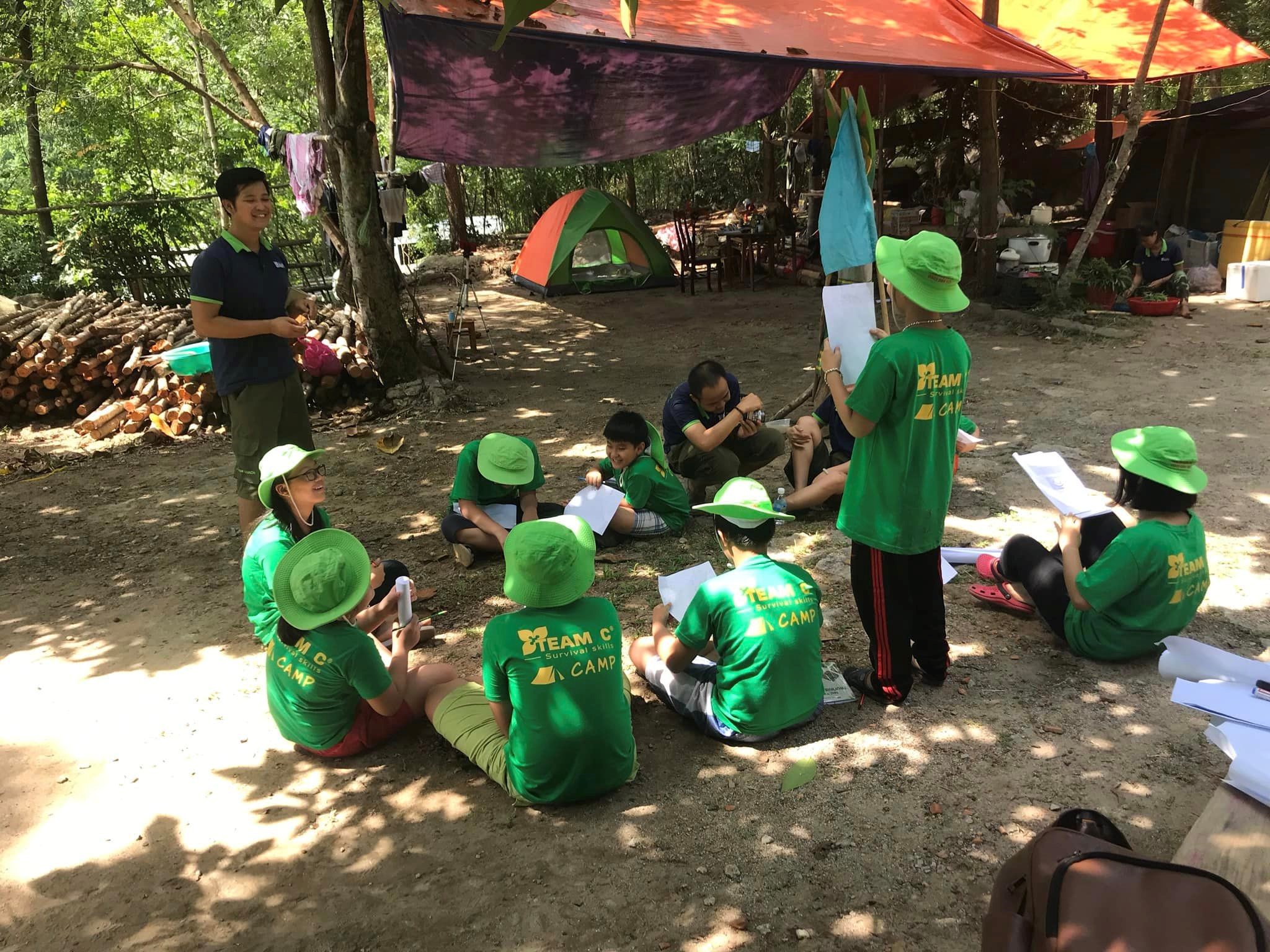 Hình ảnh thực tế chương trình tại Lớp học Lưu động team C