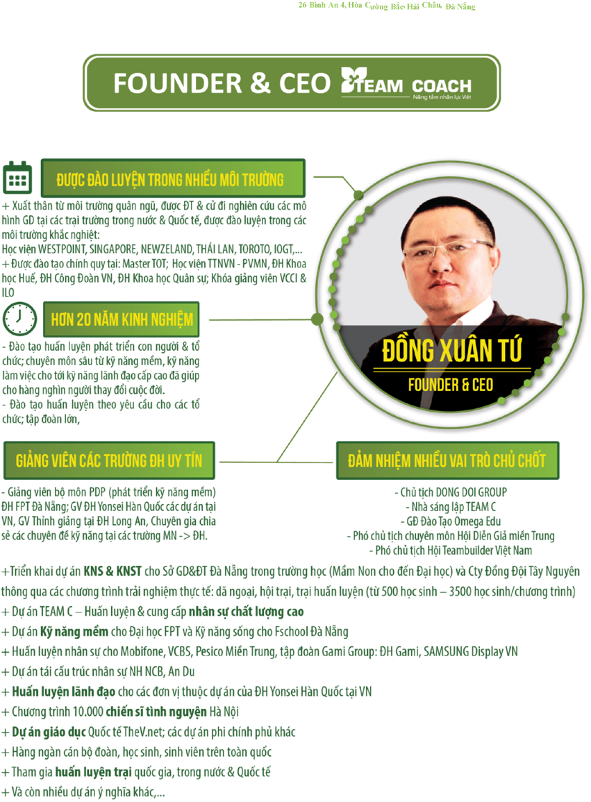 Founder & CEO có nhiều thành tích xuất sắc